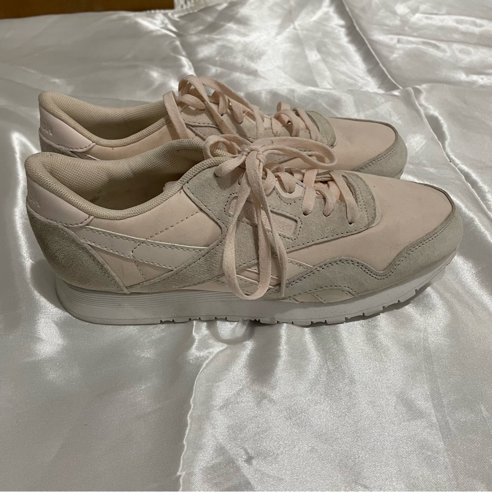 Light Pink Reebok sneakers